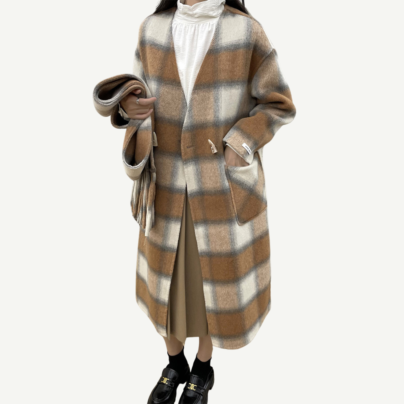 Claire Checked Duffle Coat