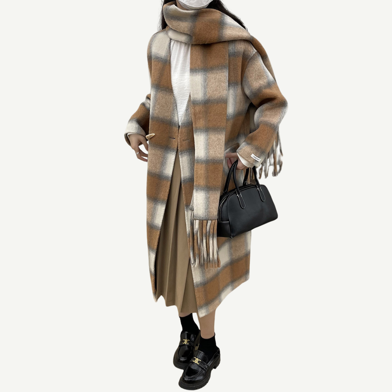 Claire Checked Duffle Coat
