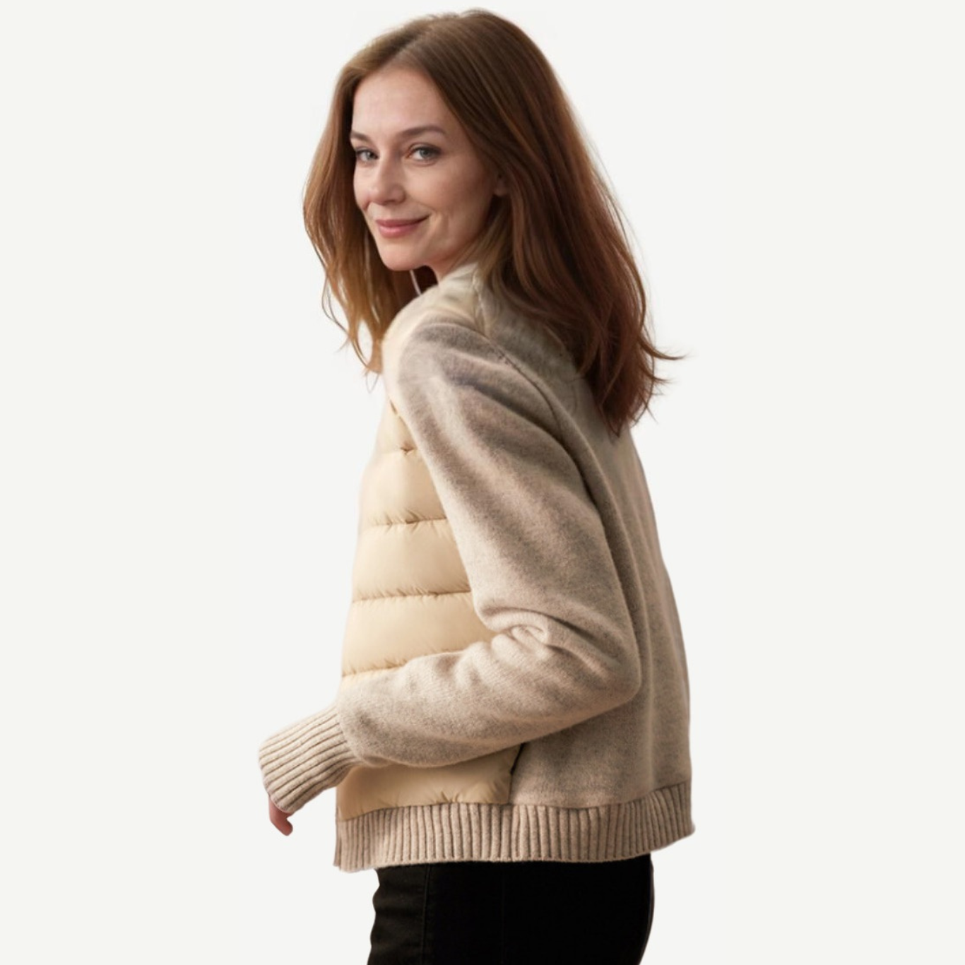 Lily Padded Knitted Cotton Jacket