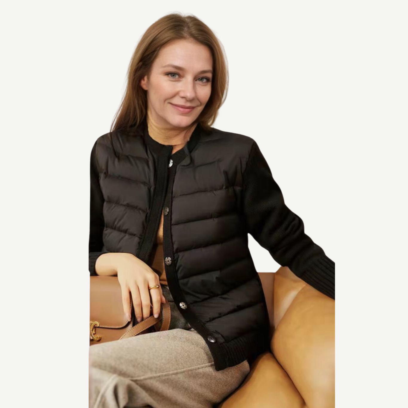 Lily Padded Knitted Cotton Jacket