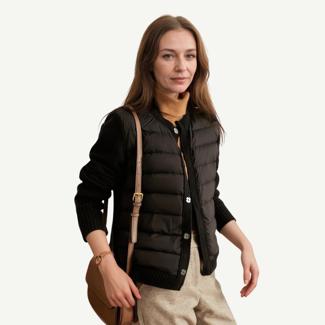 Lily Padded Knitted Cotton Jacket