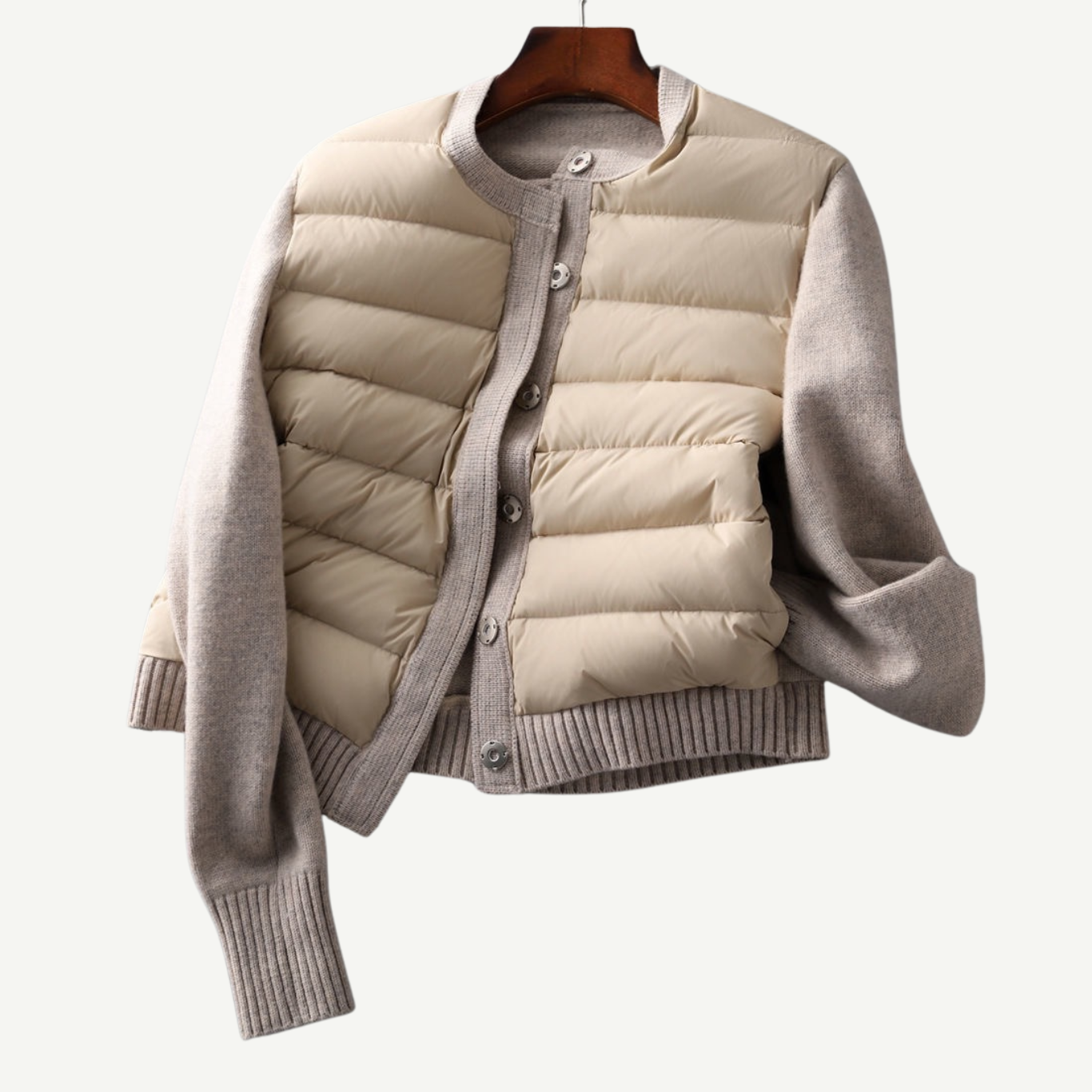 Lily Padded Knitted Cotton Jacket