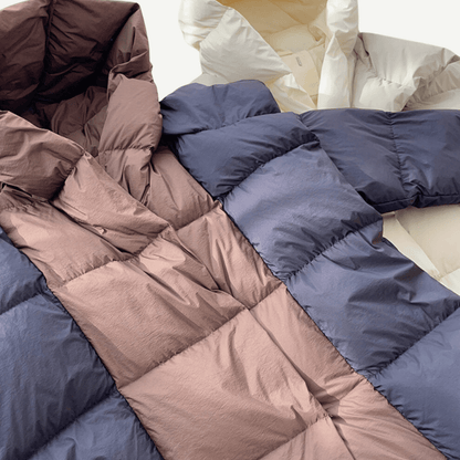 Phobe Two-Tone Puffer Down Coat